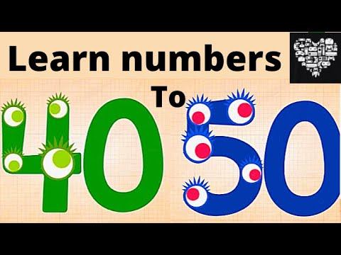 LEARNING COUNTING NUMBERS 40 TO 50 learn numbers for kids 40 50 Endless numbers смотреть онлайн