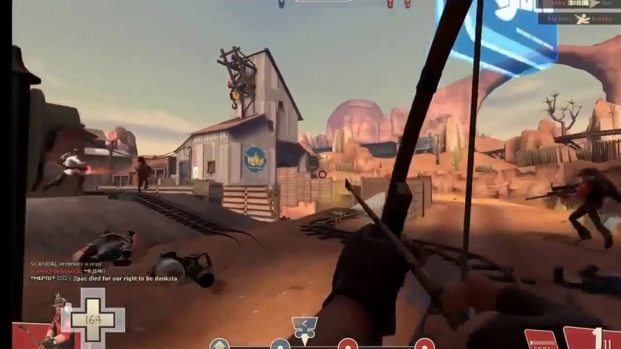 Бомжи тоже умеют играть. Sniper TF2 смотреть онлайн