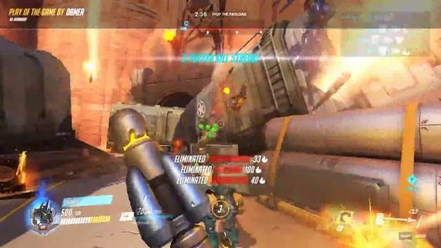 TEAM KILL!!! Hammer Down! | Damer as Reinhardt | Route 66 смотреть онлайн