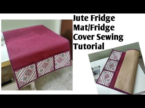 DIY #manufacturing #Jute #Fridge Mat/Cover #Sewing Tutorial/Making At Home@HemasBagCreations смотреть онлайн