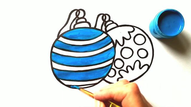 Как нарисовать ИГРУШКИ НА ЁЛКУ / Мультик раскраска НОВОГОДНИЕ ШАРЫ / Нарисуй Ка смотреть онлайн