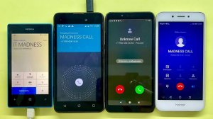 Incoming Call BQ VELVET AND XIAOMI Redmi 6 & Outgoing Call Honor 6A AND Nokia Lumia 520