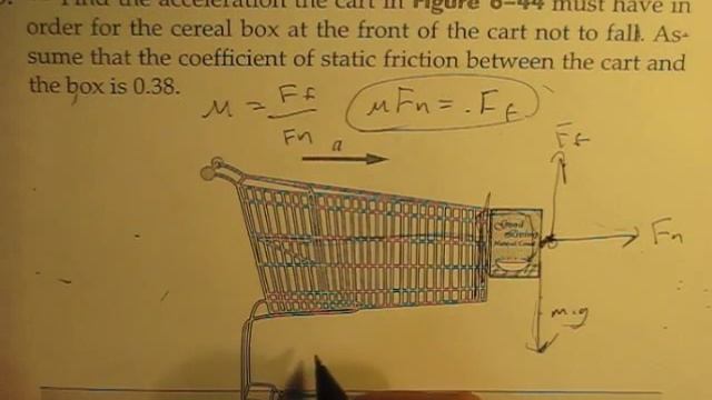 Physics Force/Friction Ex. Problem (normal force, acceleration, shopping cart) смотреть онлайн