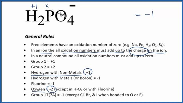 How to find the Oxidation Number for P in the H2PO4- ion. смотреть онлайн