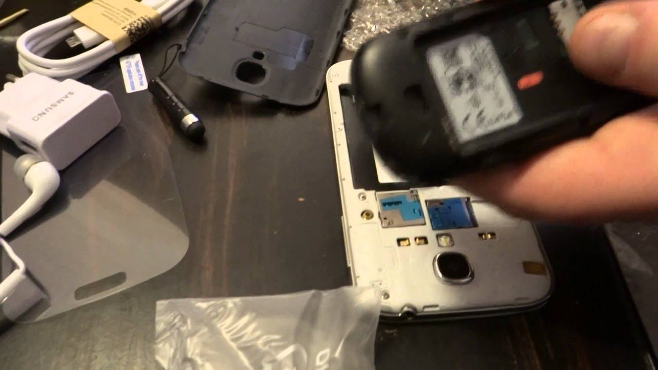 Распаковка пасылки.Китайский Samsung S4. смотреть онлайн