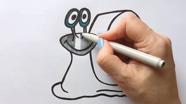 Как нарисовать УЛИТКУ / Мультик раскраска УЛИТКА / Нарисуй Ка смотреть онлайн
