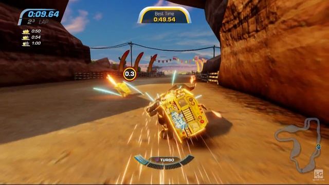 Cars 3: Driven To Win Best Lap Challenge - Radiator Springs Red Dirt Derby - Gameplay HD