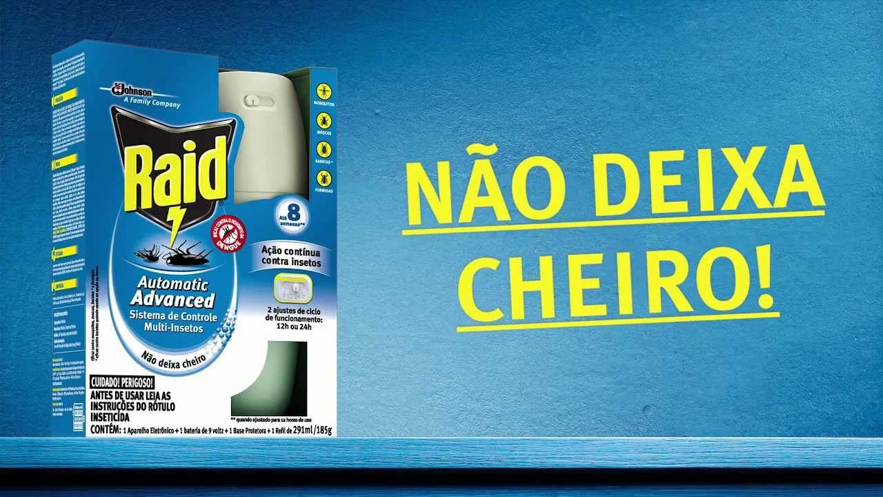 RAID Automatic Advanced NÃO DEIXA CHEIRO (2013) - Sc Johnson
