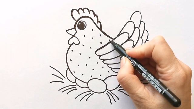 Как нарисовать КУРОЧКУ РЯБУ / Мультик раскраска КУРИЦА / Нарисуй Ка смотреть онлайн