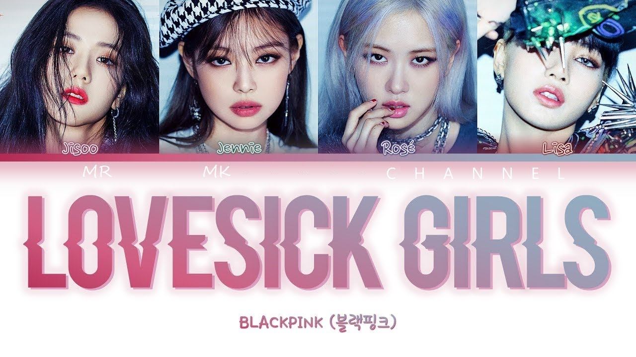 Lovesick Girls - BlackPink (Lyrics) смотреть онлайн