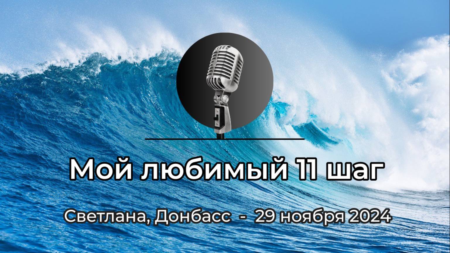 Спикерская АНЗ "Мой любимый 11 Шаг" Светлана, Донбасс, 29 ноября 2024 года смотреть онлайн