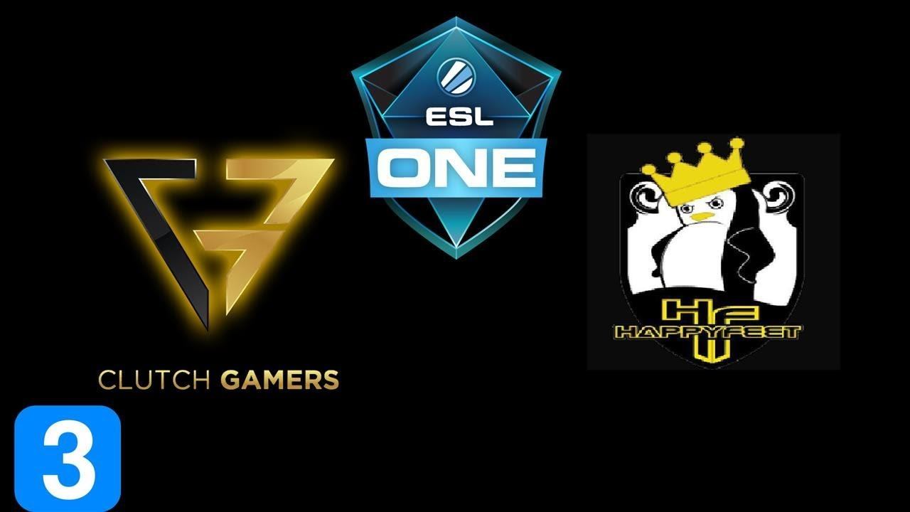 Clutch Gamers vs Happy Feet Game 3 ESL One Hamburg 2017 Highlights Dota 2 смотреть онлайн