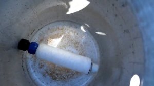 Фильтр для бассейна из фляги.