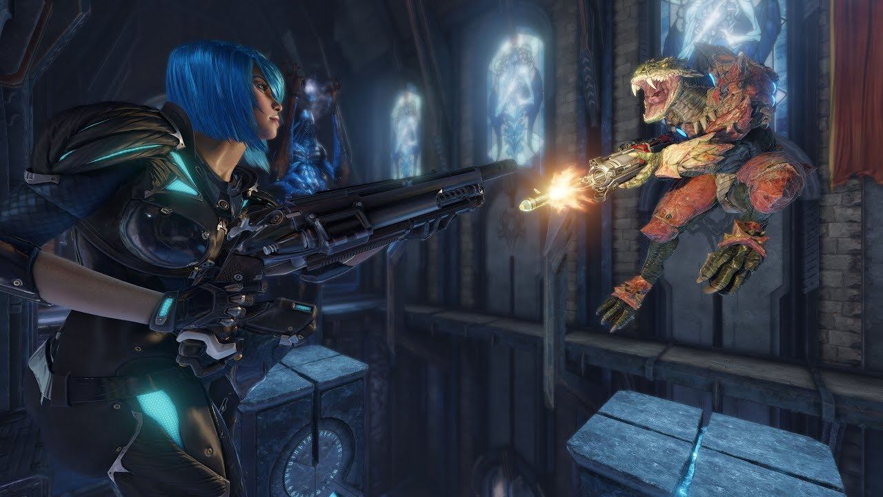 Quake Champions first online Gameplay смотреть онлайн
