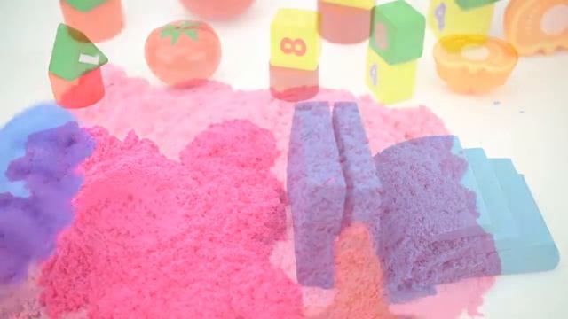 DIY How to make Kinetic Sand Rainbow Cake FOOT Learn Colors Johny Johny Yes Papa nursery rhymes Y смотреть онлайн