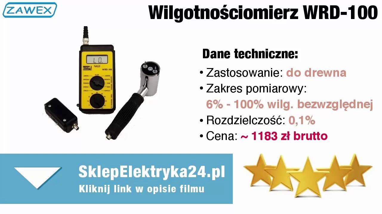 Tanel WRD-100 - Wilgotnościomierz Do Drewna – SklepElektryka24.pl смотреть онлайн