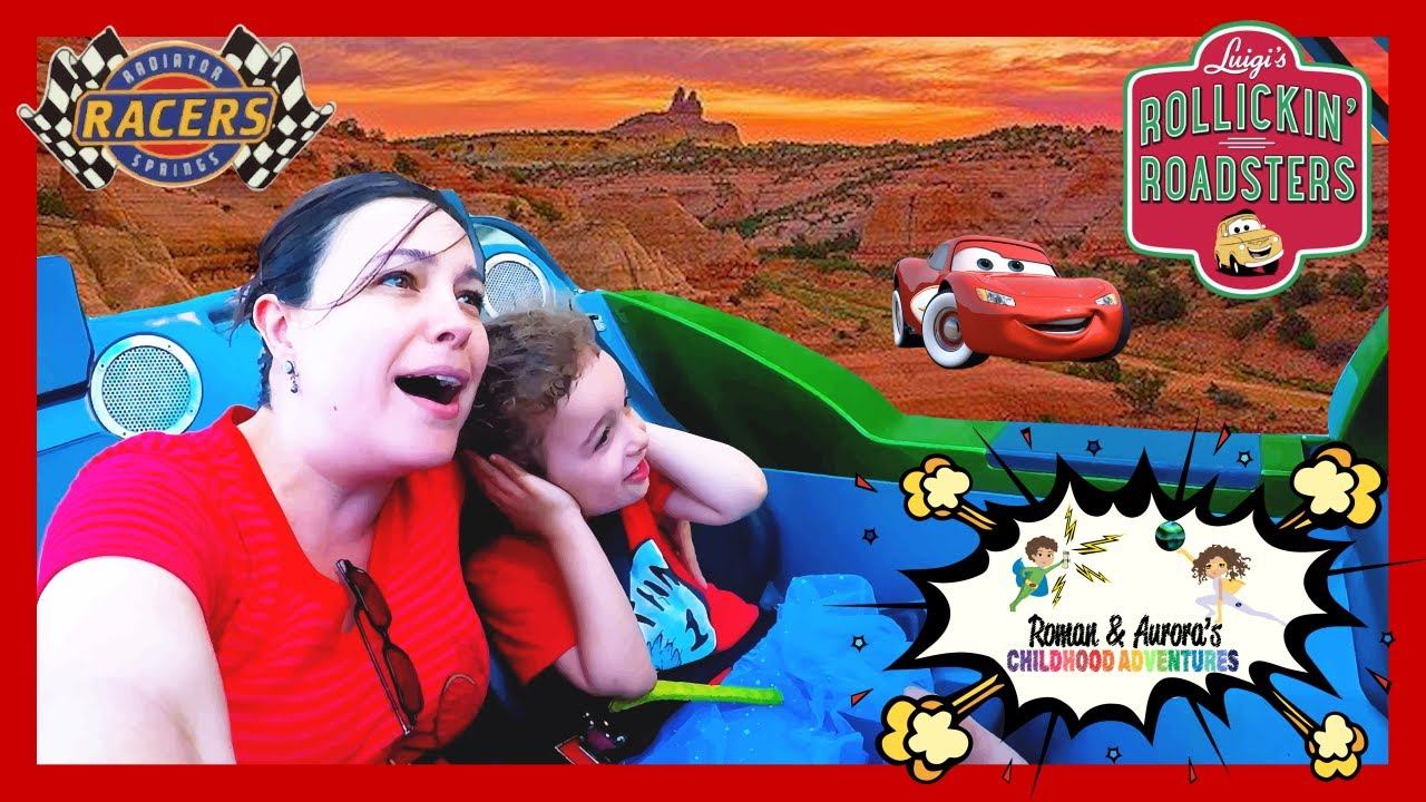 DISNEYLAND [CARS LAND 🚗 Radiator Springs Racers] | Roman and Auroras Childhood Adventures смотреть онлайн