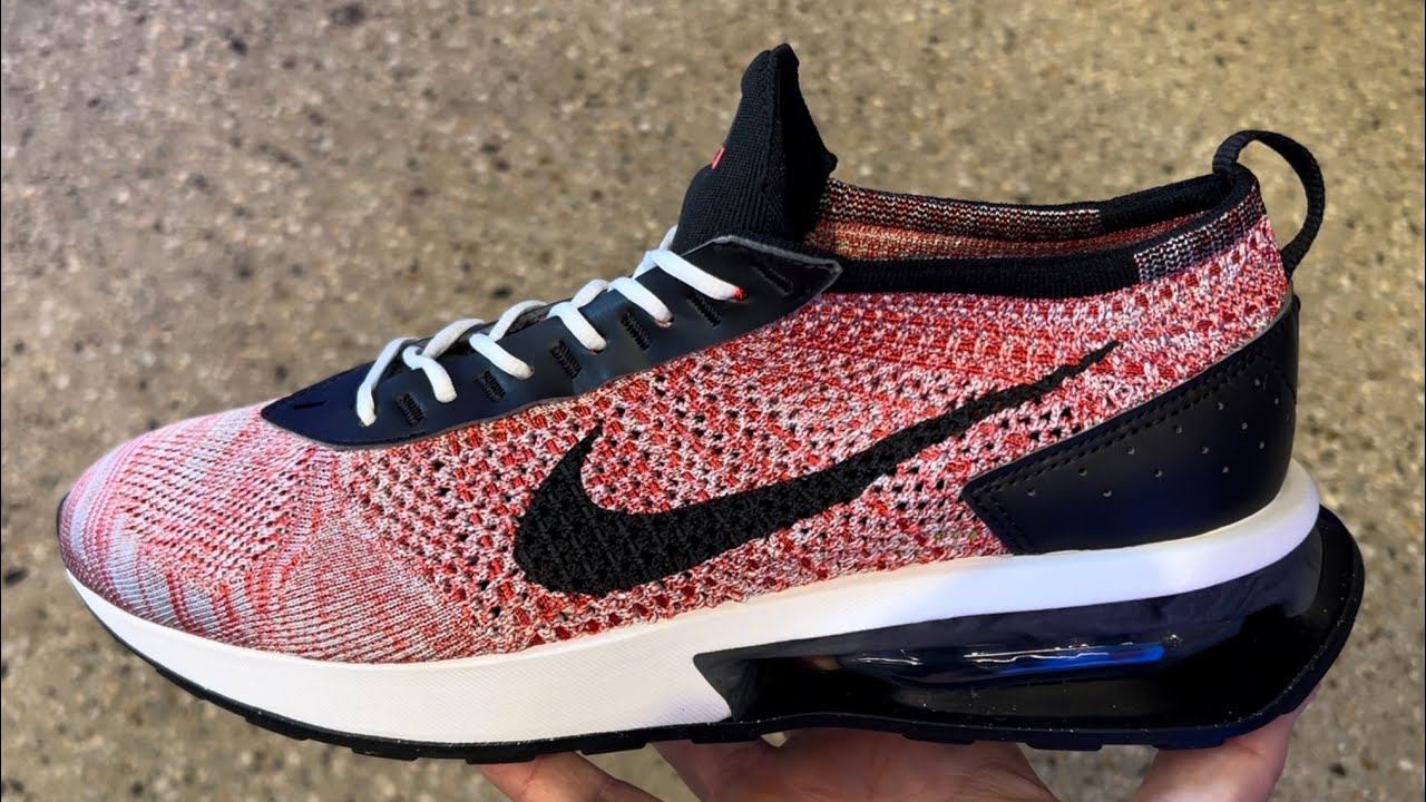 Nike Air Max Flyknit Racer Next Nature University Red Shoes смотреть онлайн