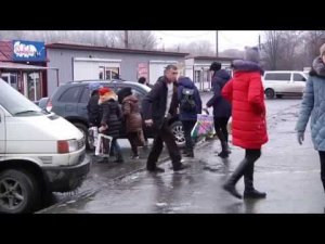 В Красном Луче гололедица.