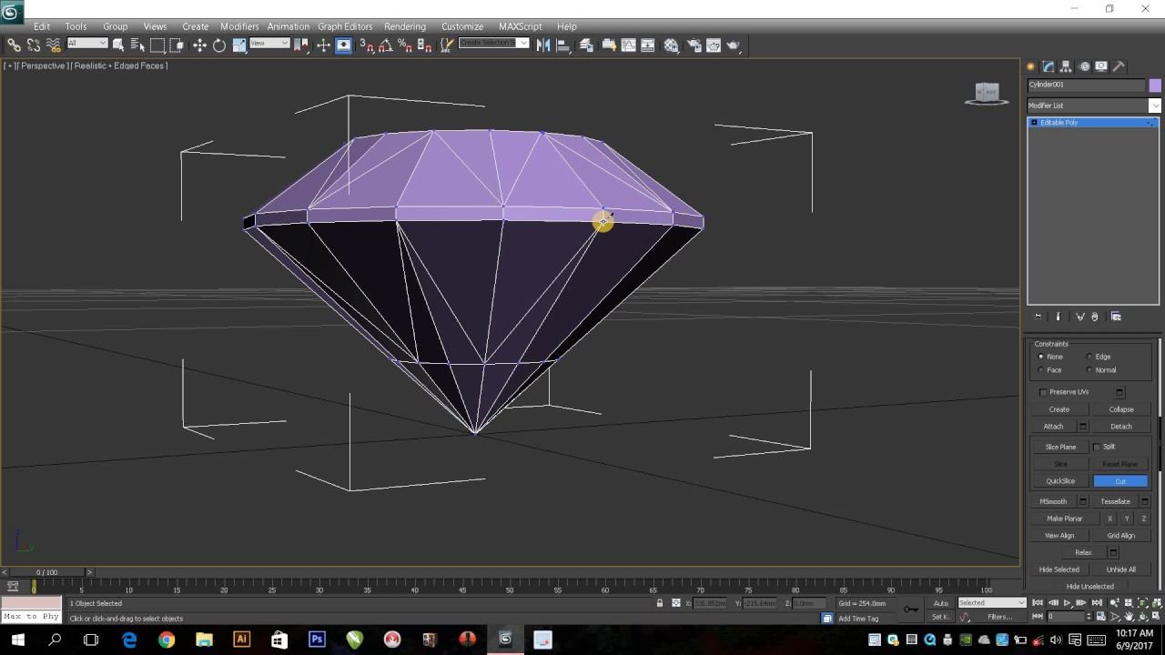 Diamond modeling in 3ds max in 5 minutes смотреть онлайн