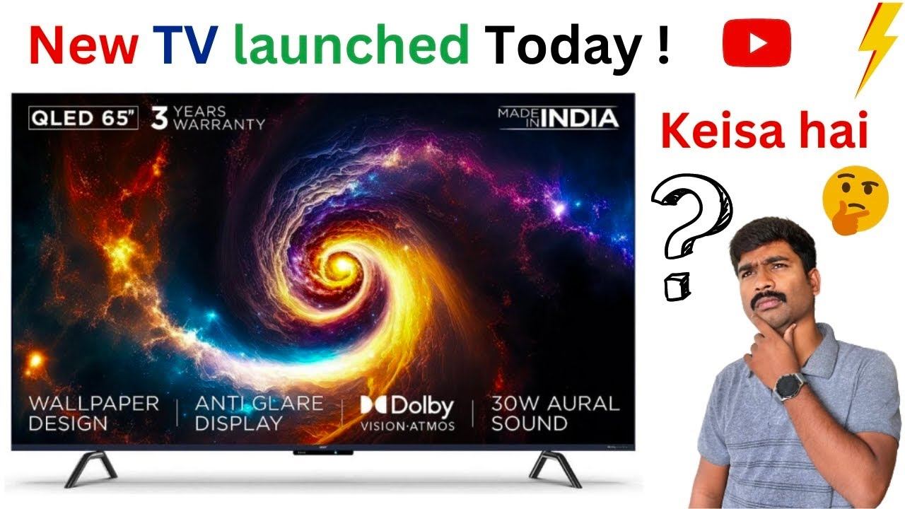 acer launches 55 inch & 65 inch W SERIES 4K QLED TV in India || New tv launched in India || Acer смотреть онлайн