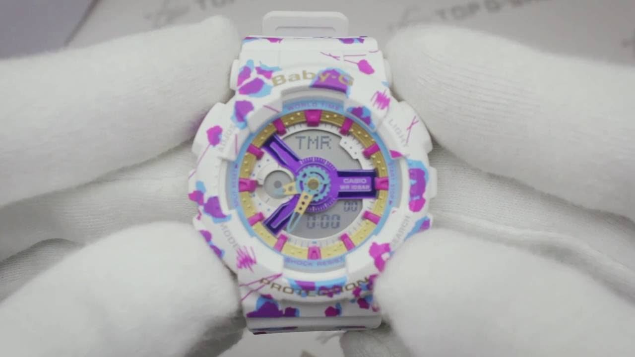 Casio Baby-G BA-110FL-7A обзор наручных часов от Интернет-магазина TopGShop.ru