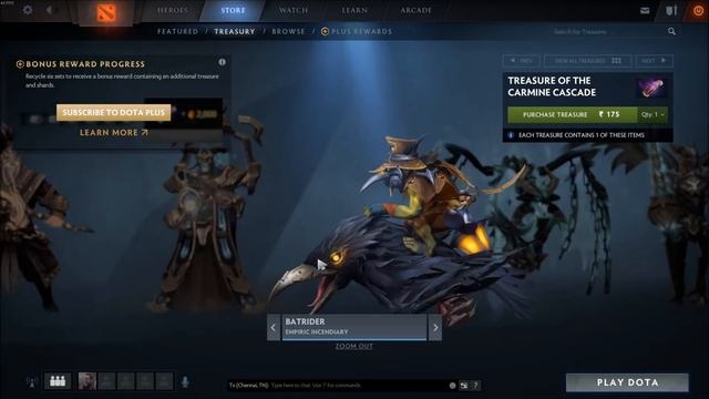 Treasure of the Carmine Cascade - Dota 2 New Treasure Preview смотреть онлайн