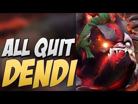 Navi.Dendi Pudge with ALL QUITTERS | Dota Gameplay смотреть онлайн