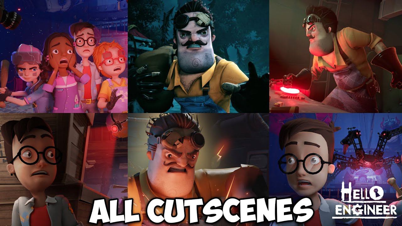 Hello Neighbor - HELLO ENGINEER ALL CUTSCENES (FULL MOVIE) смотреть онлайн