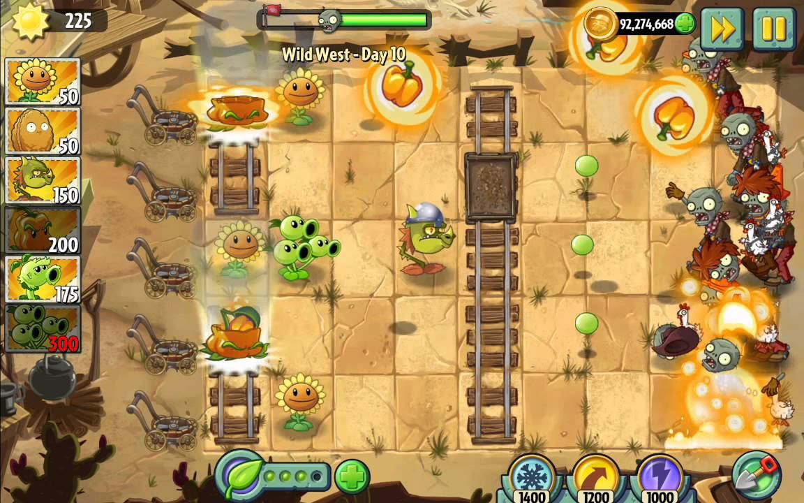 Взломанный plants vs zombies 2. смотреть онлайн