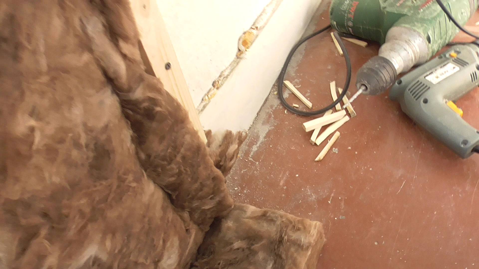 Утепление , шумоизоляция стен балкона. В панельном доме. Женскими руками. Часть 1