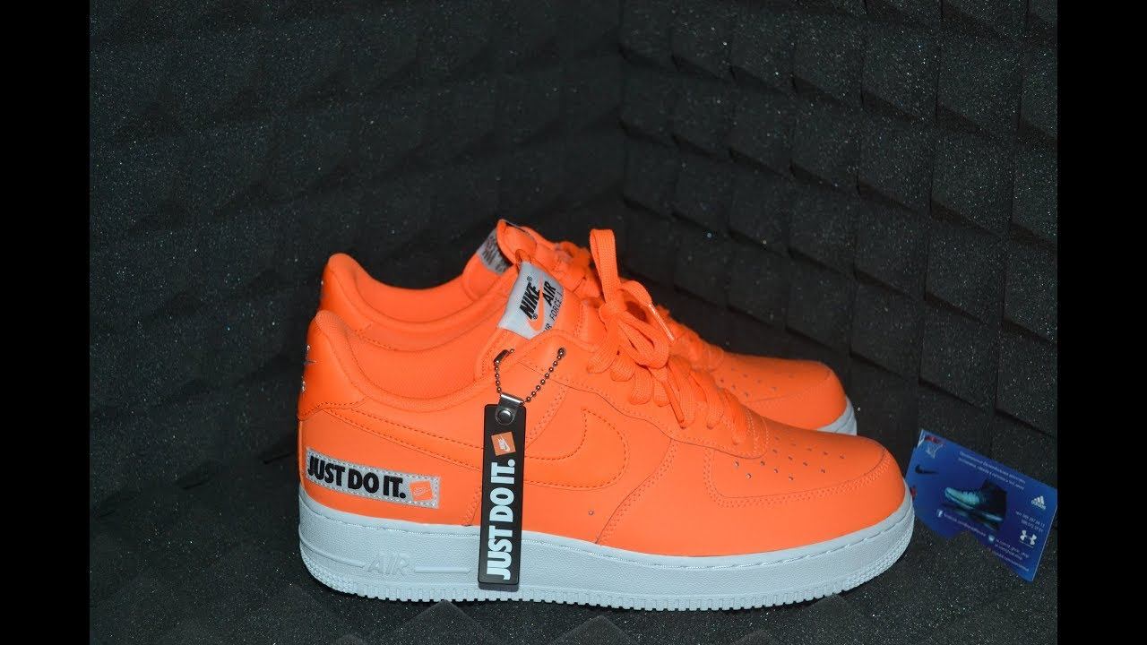 NIKE AIR FORCE 1 07 LV8 ORANGE JUST DO IT PACK - Presentation # 99 смотреть онлайн
