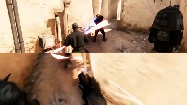 Star Wars Battlefront 2 - Split-screen - Darth Maul Vs. Anakin Skywalker - Gameplay #1 смотреть онлайн