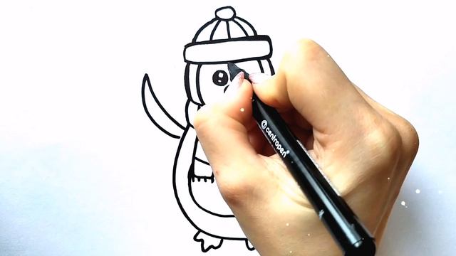 Как нарисовать пингвина / Мультик раскраска ПИНГВИН / Нарисуй Ка смотреть онлайн