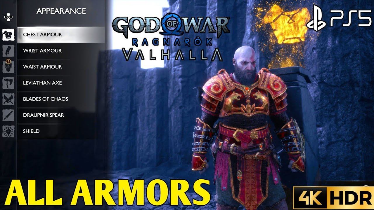 God Of War Ragnarok Valhalla All Armor & Weapons Showcase | God Of War Valhalla All Armor & Weapons