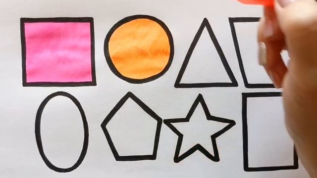 Как нарисовать ГЕОМЕТРИЧЕСКИЕ ФИГУРЫ / раскраска для детей / Нарисуй Ка смотреть онлайн