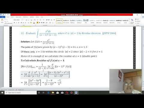 Residue theorem 07 смотреть онлайн
