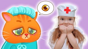 Истории для детей про котика Бубу и Настю в больнице | Сборник интересных серий