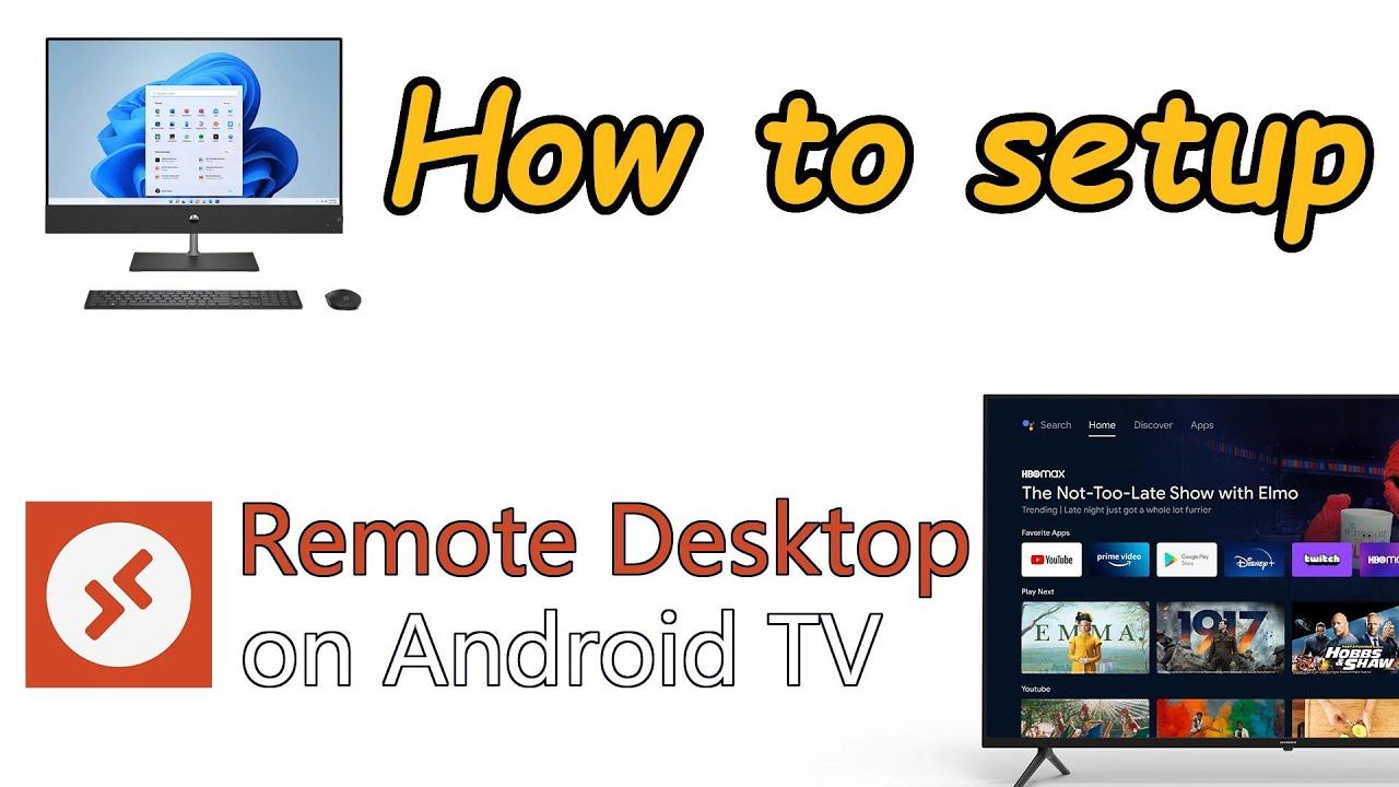 Install RDP remote desktop on Android TV! Use TV to remotely control your PC computer terminal смотреть онлайн