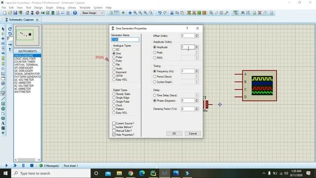 how to use capacitor in proteus | capacitor as a low pass filter in proteus simulation смотреть онлайн