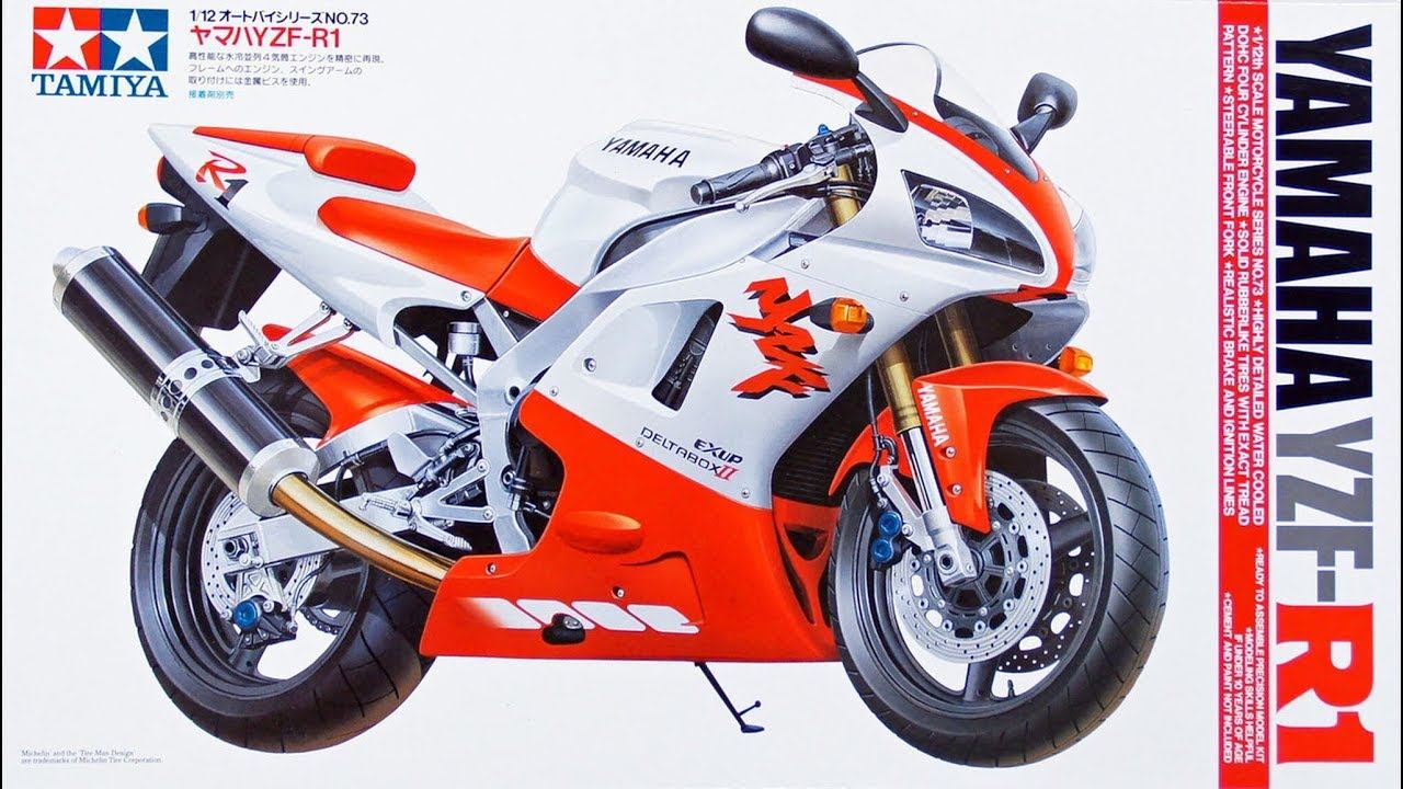 TAMIYA 14073 Yamaha YZF-R1 Unboxing and Review смотреть онлайн