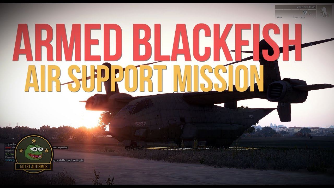 ArmA 3 Armed Blackfish Online Support Mission | 501st Autismos Operation смотреть онлайн