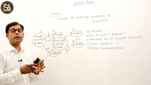 L5.35 |SLR(1) Parse Table | SLR(1) Conflicts | SLR(1)Parser | Check Whether Grammar is SLR(1) or No смотреть онлайн