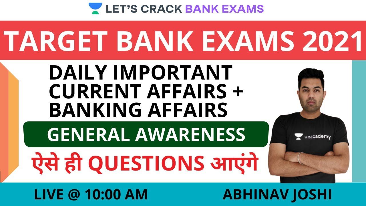 Daily Important Current + Banking Affairs | Target IBPS/SBI PO/Clerk 2021 | Abhinav Joshi смотреть онлайн