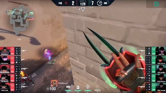 F4Q Bunny Double Blast Pack Entry Kill On ING Mandu - Valorant смотреть онлайн