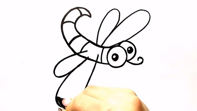 СТРЕКОЗА / мультик раскраска для детей / Нарисуй Ка смотреть онлайн