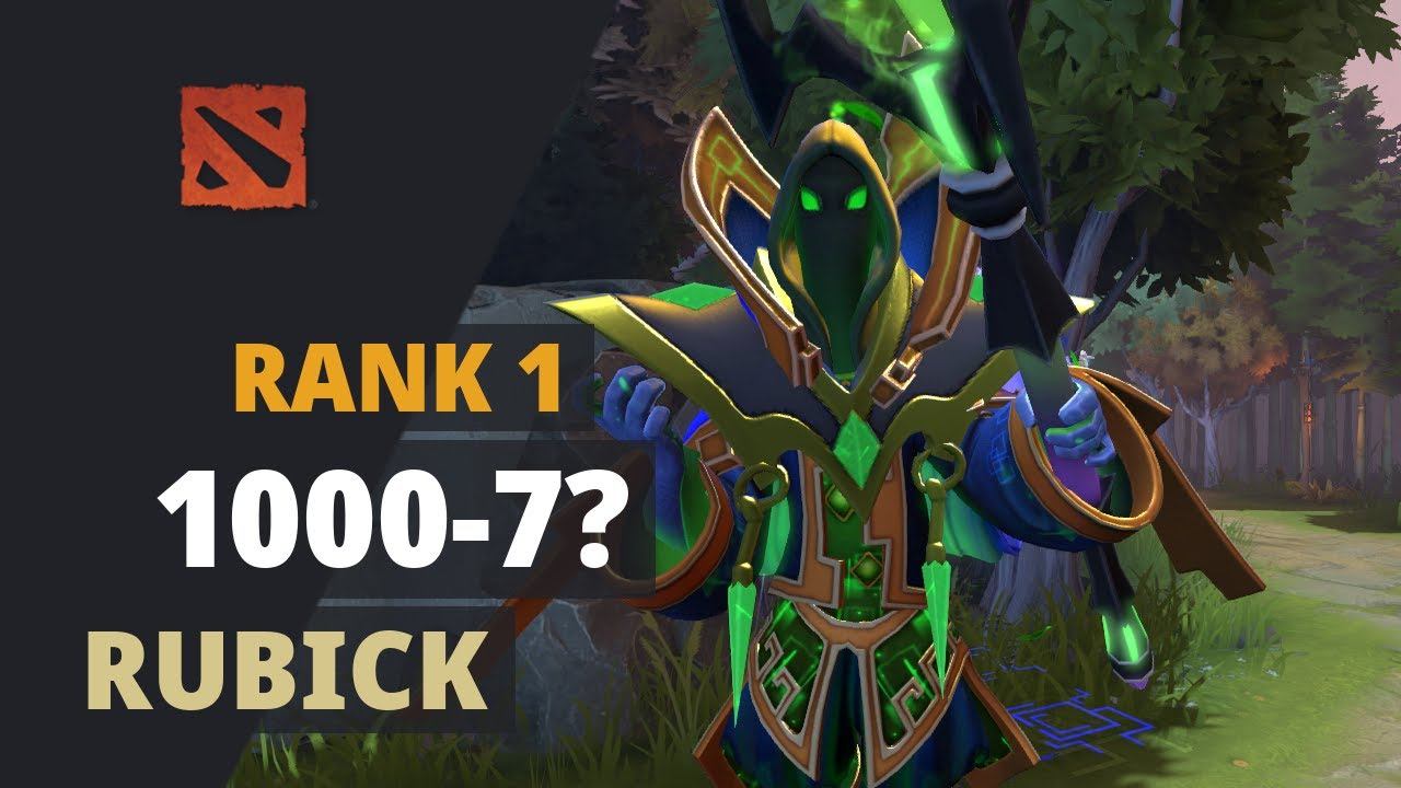 1000-7? (Rank 1) plays Rubick Dota 2 Full Game смотреть онлайн