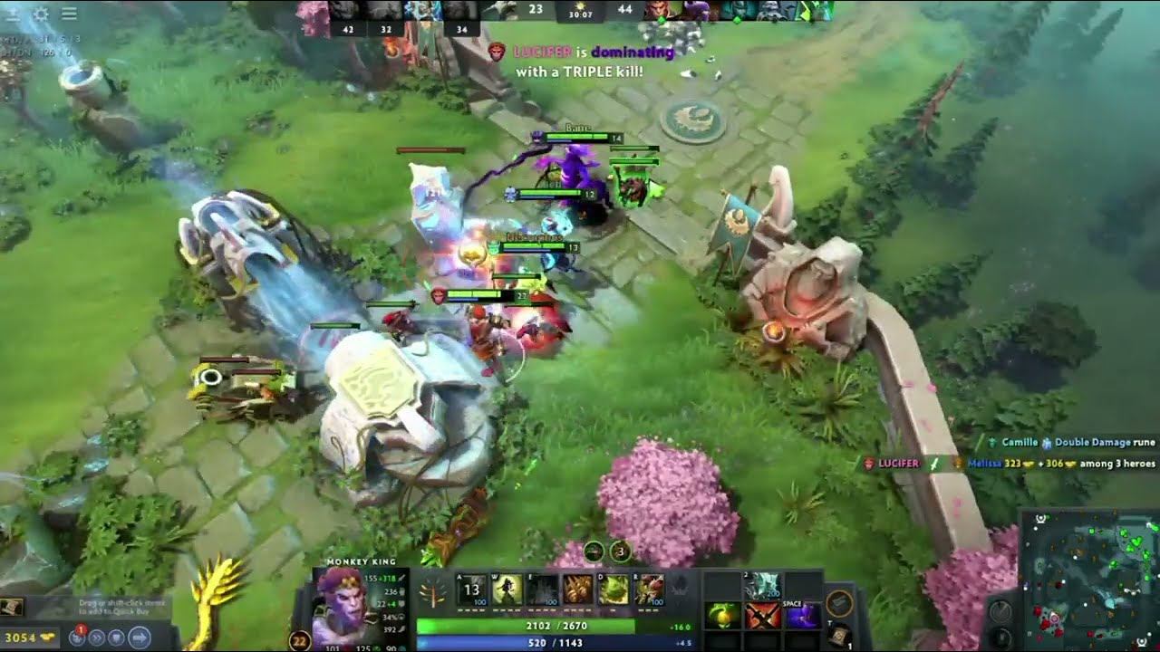 Monkey king vs Tiny hunt 1 vs 2 #dota2#monkeyking смотреть онлайн