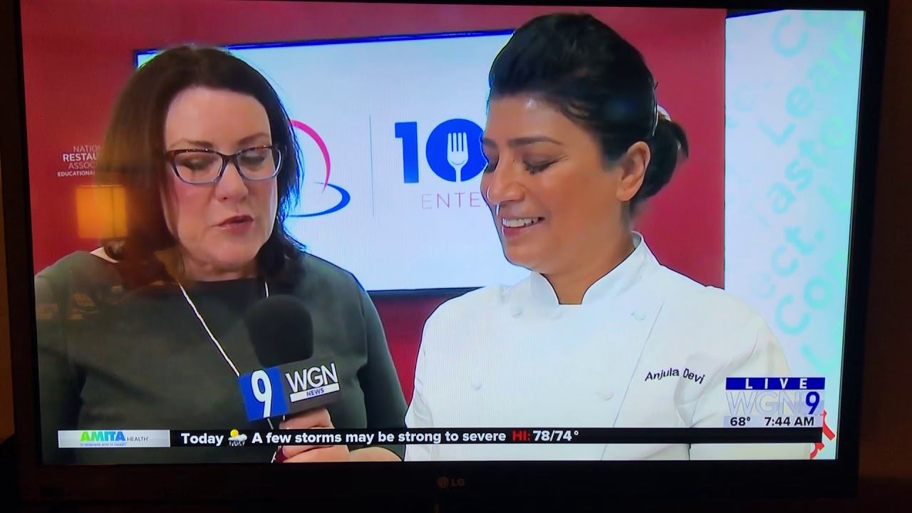 Anjula Devi & James Tagg WGN Segment at The Chicago National Restaurant Show смотреть онлайн