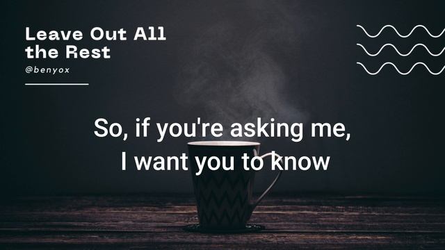 KARAOKE LEAVE OUT ALL THE REST - LINKIN PARK LOWER KEY Db смотреть онлайн